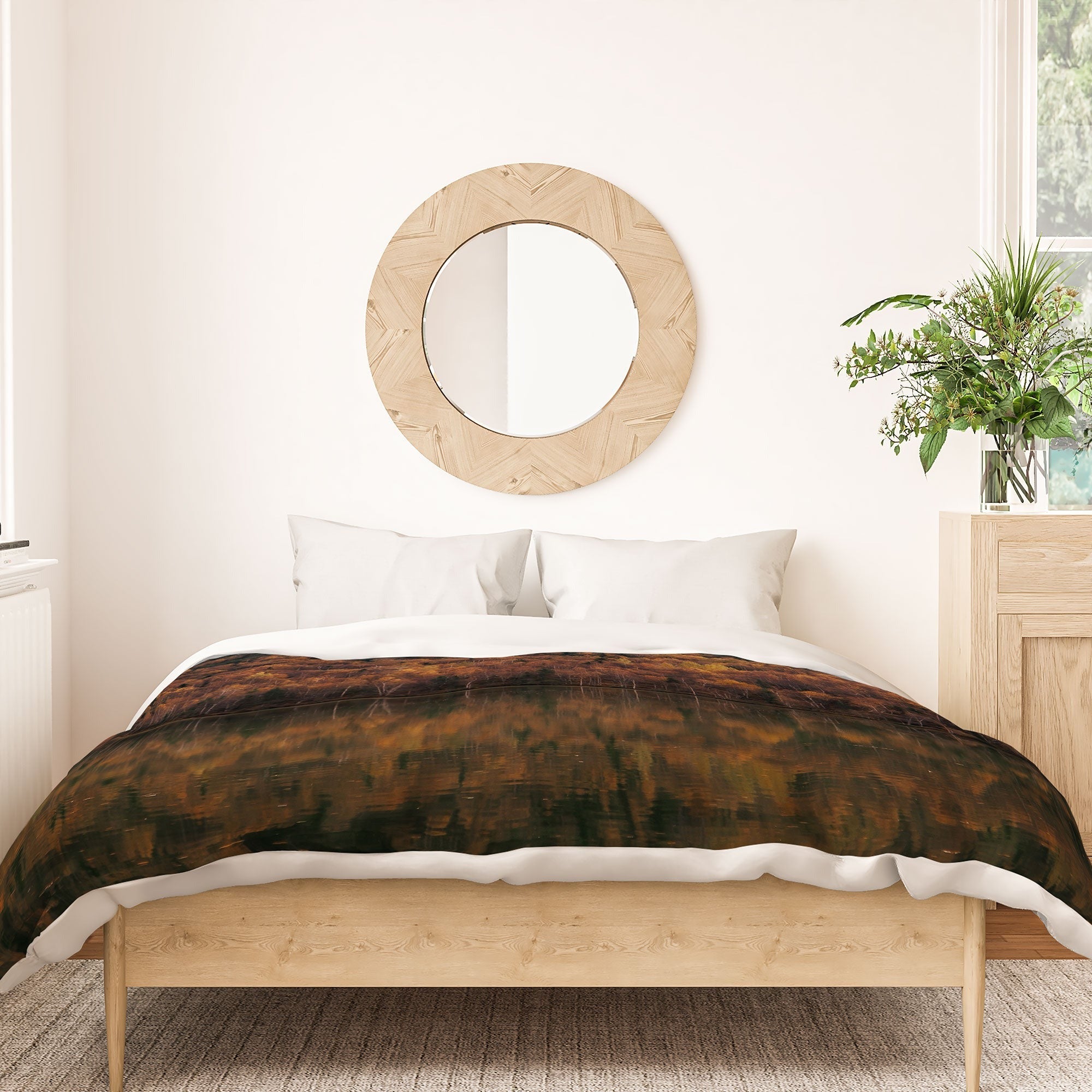 Hannah Kemp Fall Lake Duvet Cover