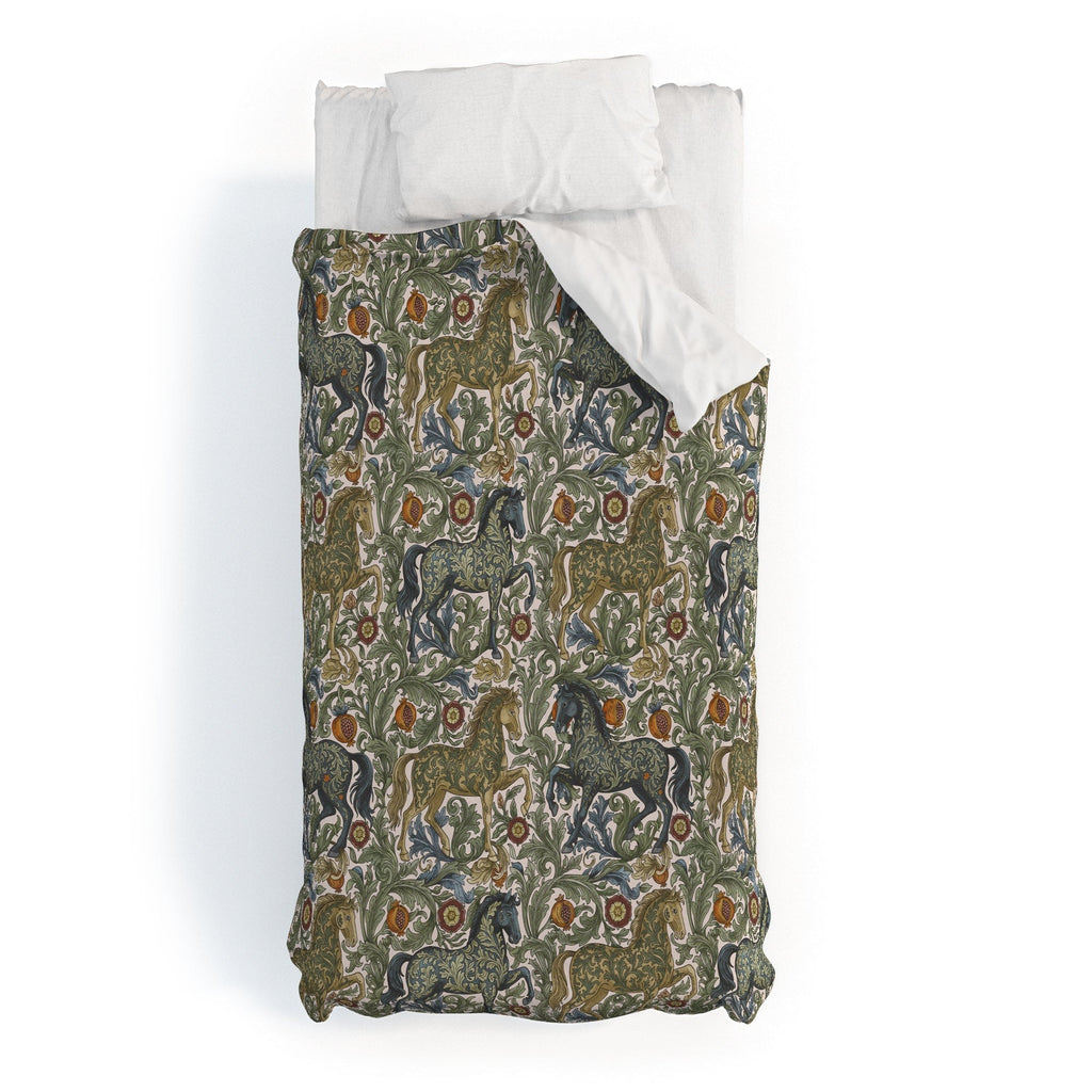 Marta Barragan Camarasa Renaissance Horse Garden Duvet Cover
