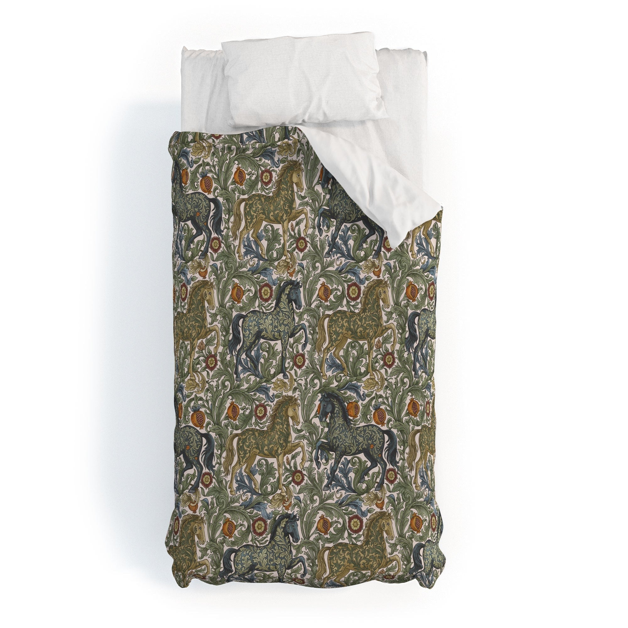 Marta Barragan Camarasa Renaissance Horse Garden Duvet Cover