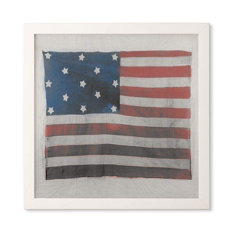 DENY Designs Flag Attributed to Elizabeth Schuyler Hamilton Framed Wall Art