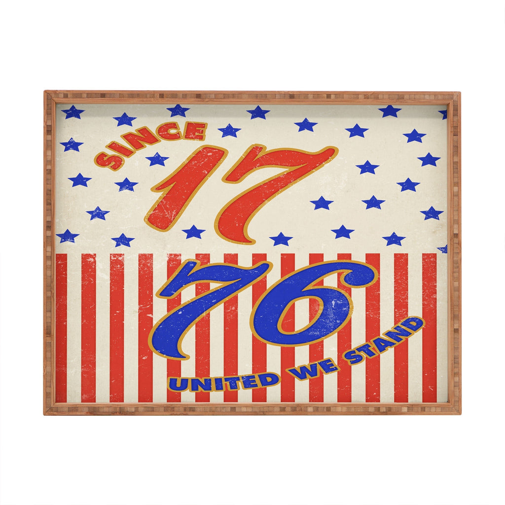 DENY Designs 1776 Stars Rectangular Tray