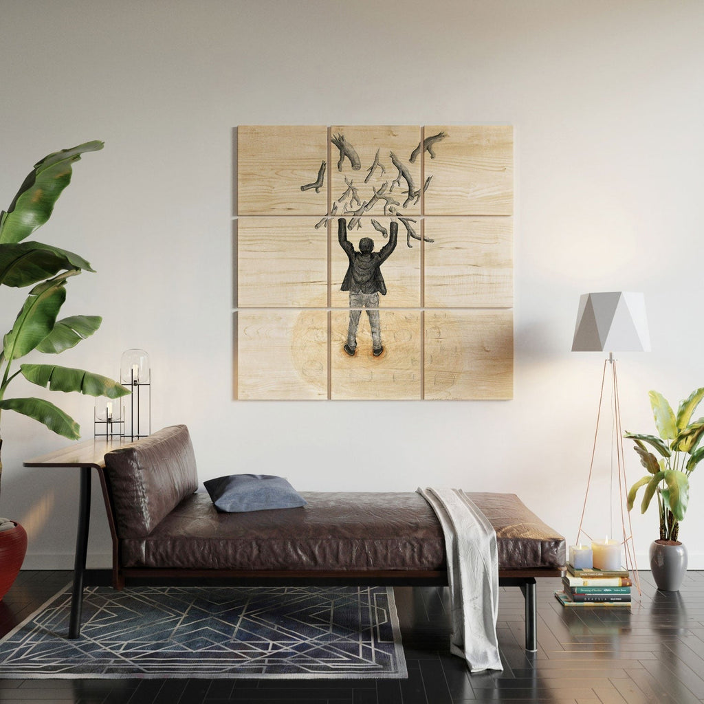 Coco de Paris Wood in the sky Wood Wall Mural