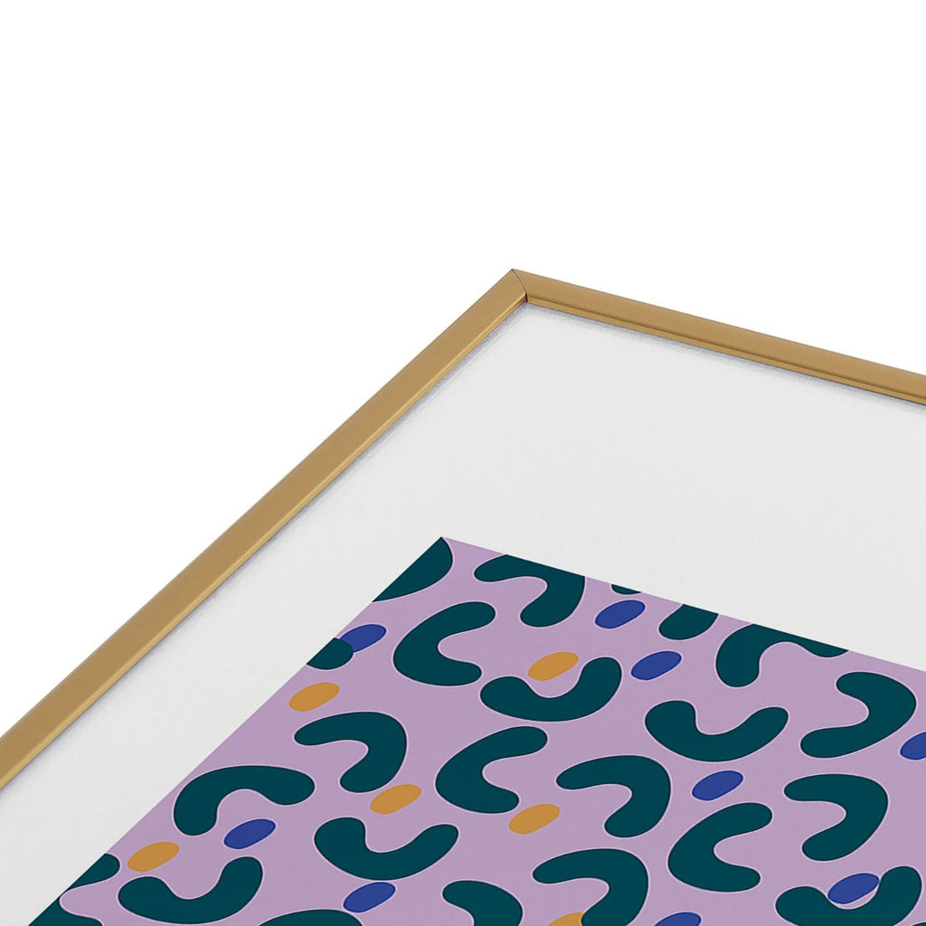 Camilla Foss Pebbles Mix Metal Framed Art Print