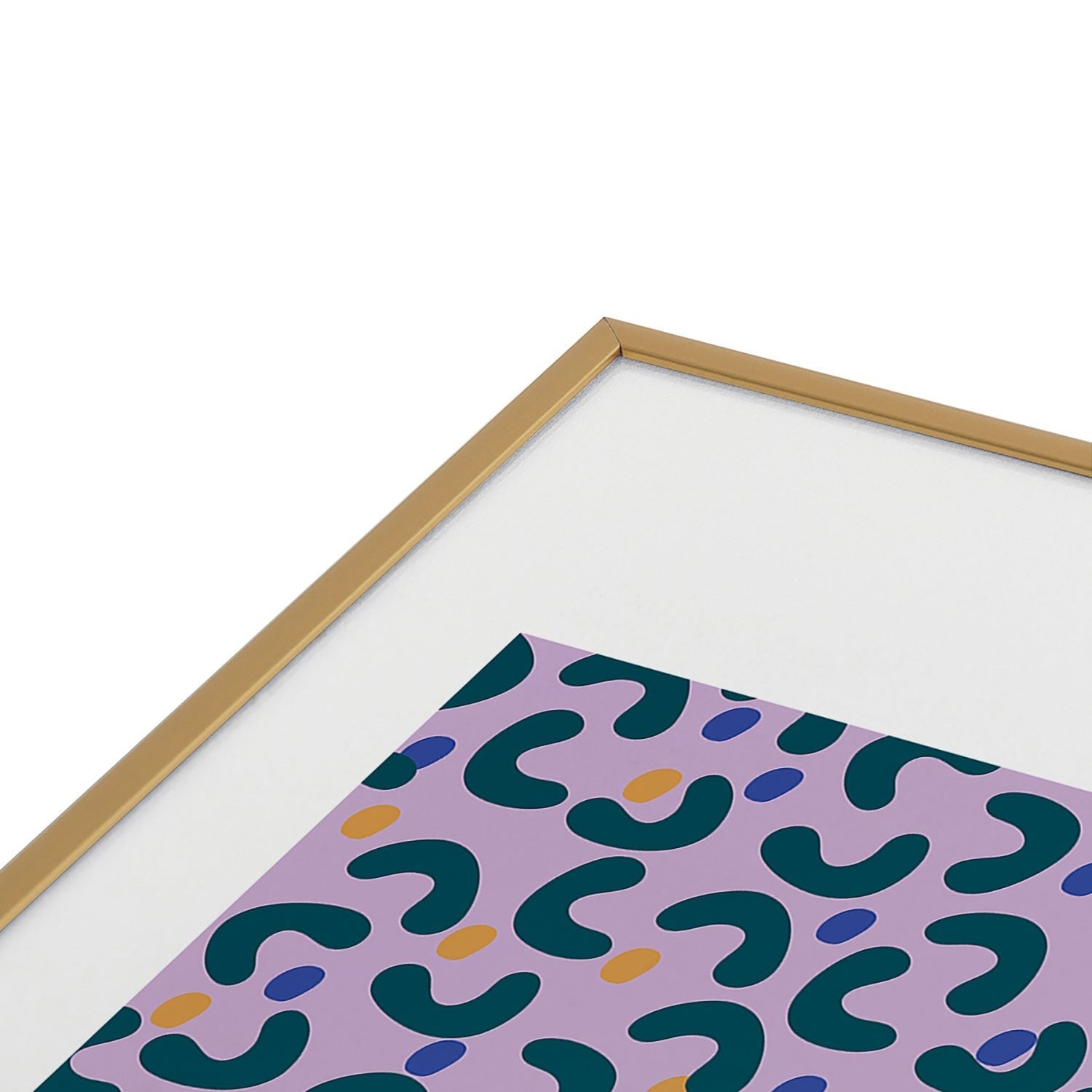 Camilla Foss Pebbles Mix Metal Framed Art Print