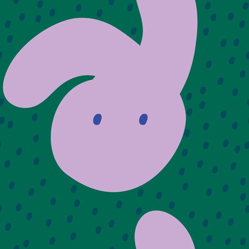 Camilla Foss Pebbles and Rabbit Wall Mural