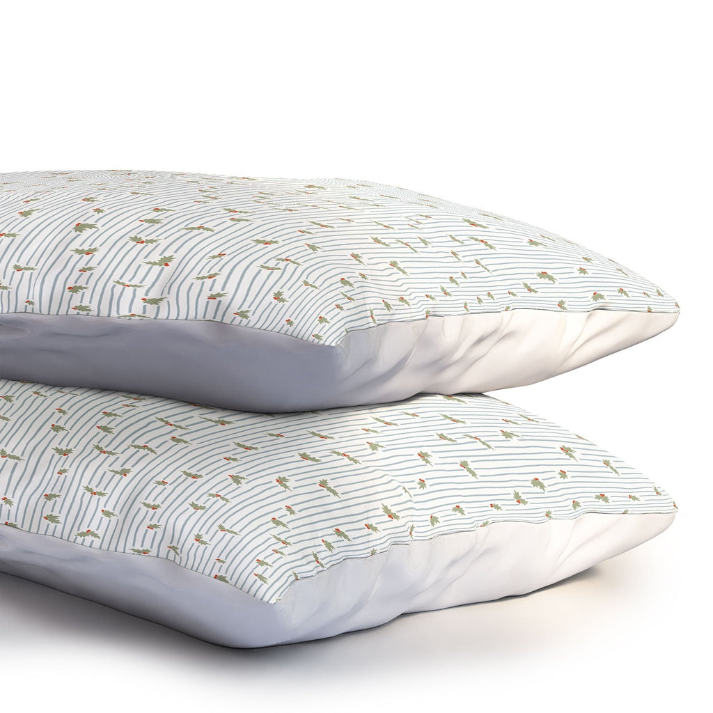 CoastL Studio Hand Drawn Holly Stripe Pillow Shams