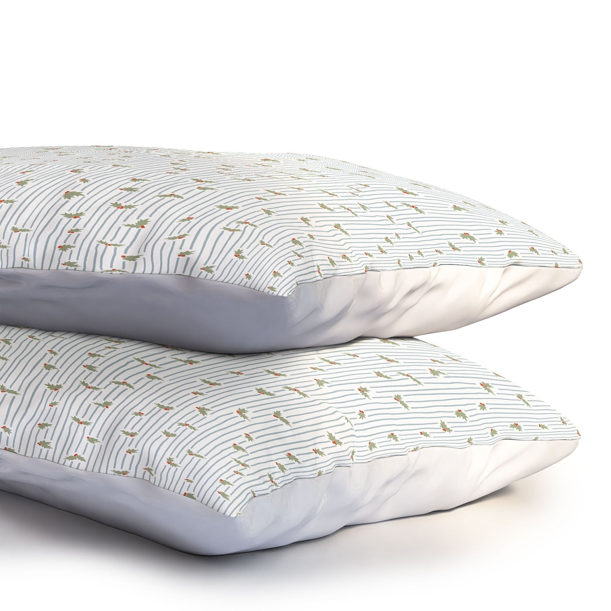 CoastL Studio Hand Drawn Holly Stripe Pillow Shams