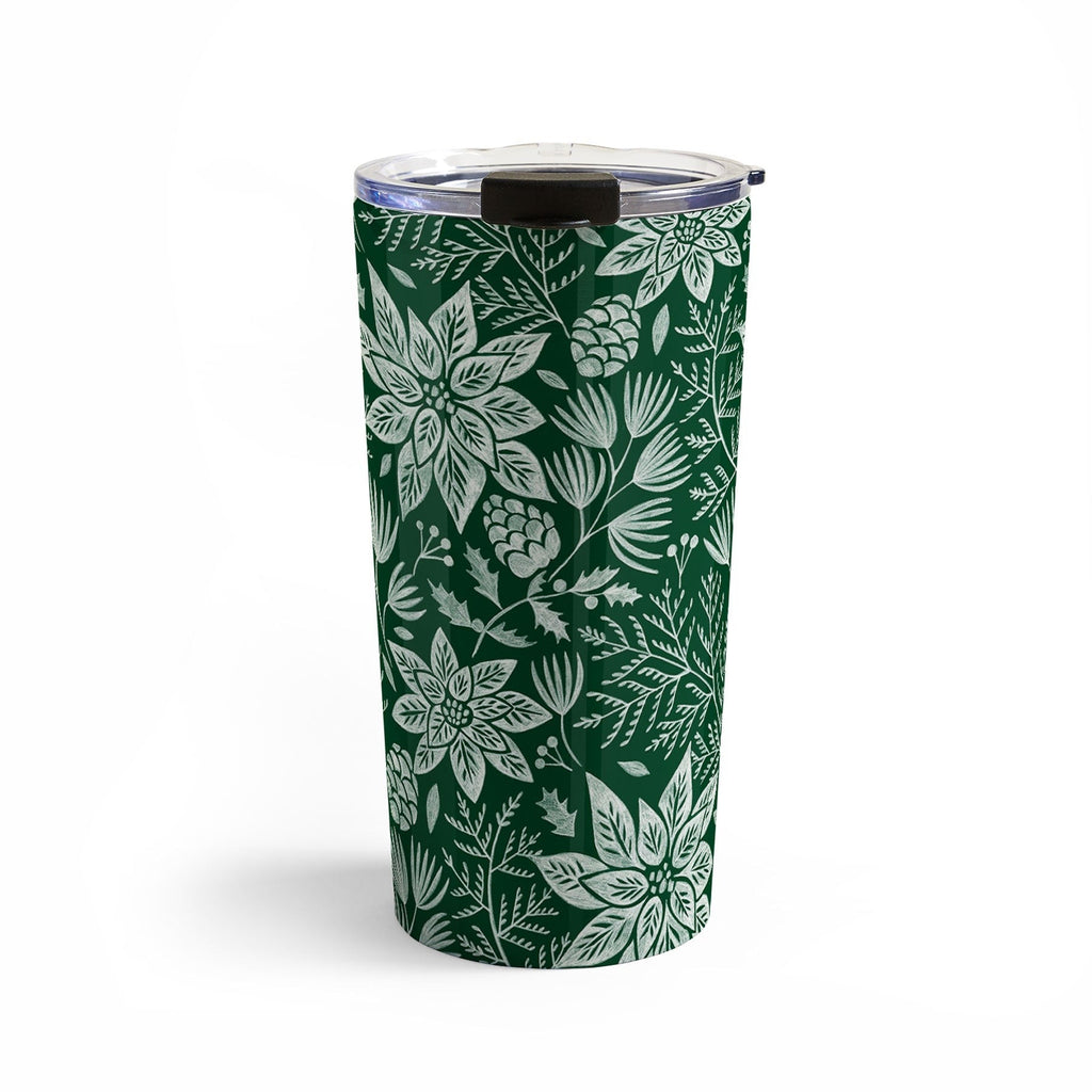 Pimlada Phuapradit Christmas Poinsettia Travel Mug