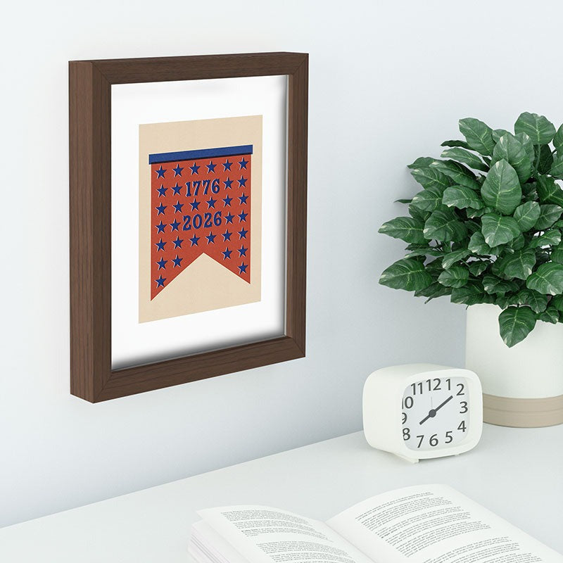 DENY Designs Star Banner Recessed Framing Rectangle