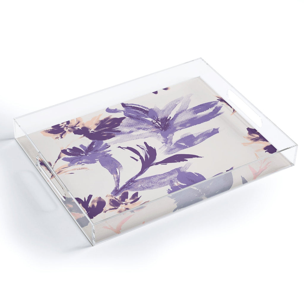 Gabriela Fuente Emma Classic Floral Acrylic Tray