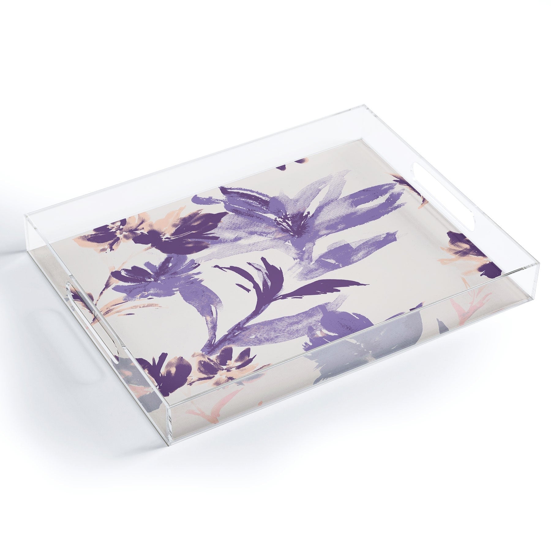 Gabriela Fuente Emma Classic Floral Acrylic Tray