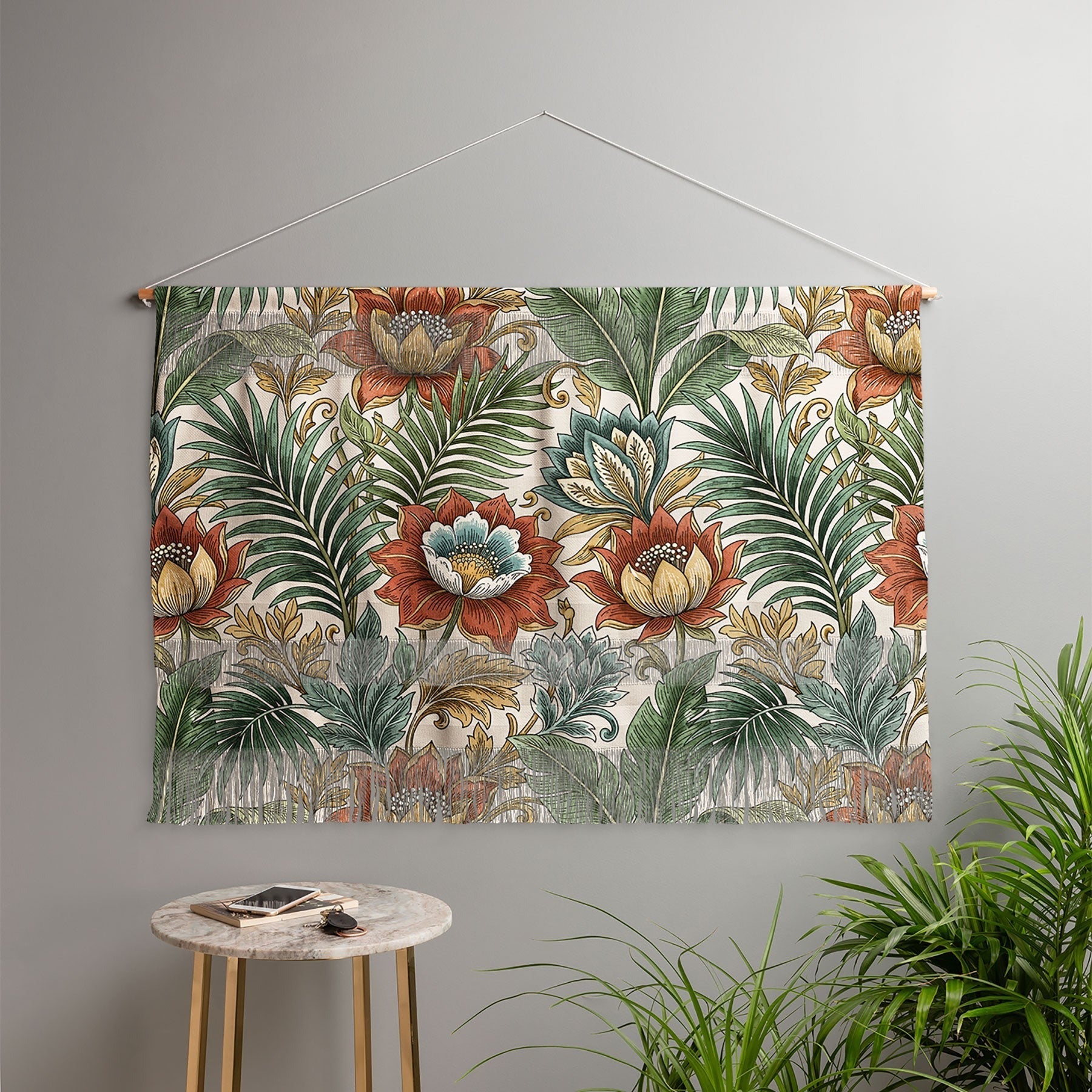Marta Barragan Camarasa Retro Jungle Garden Wall Hanging Landscape