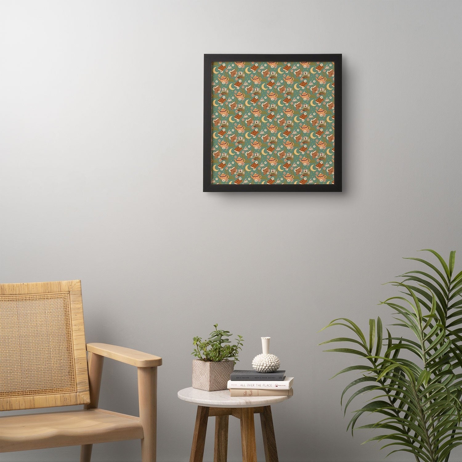Avenie Moonlit Reading Nook I Framed Wall Art