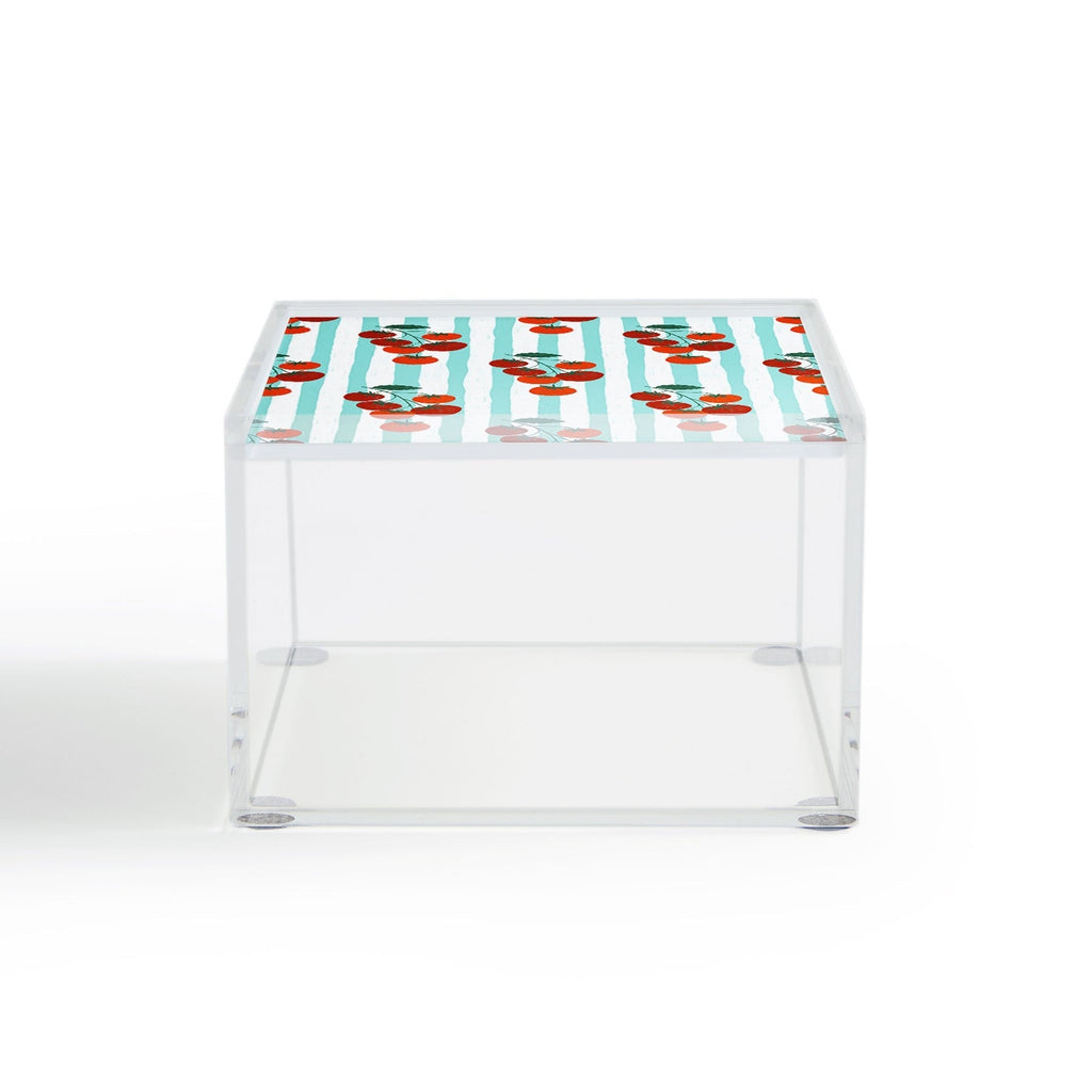 Design by Spark Zesty Tomatoes and Stripes Acrylic Box