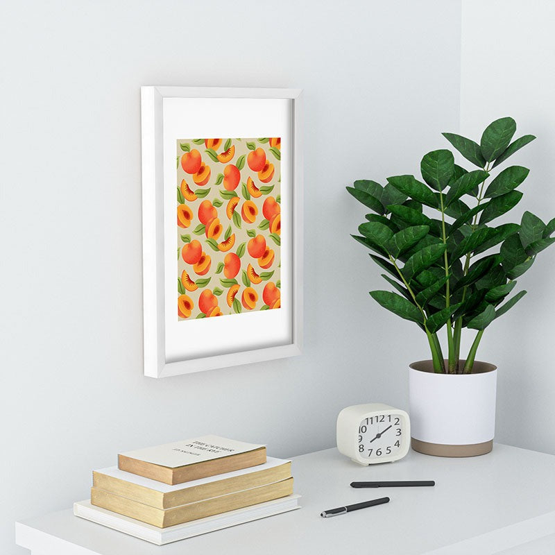 Jessica Molina Peach Pattern Recessed Framing Rectangle