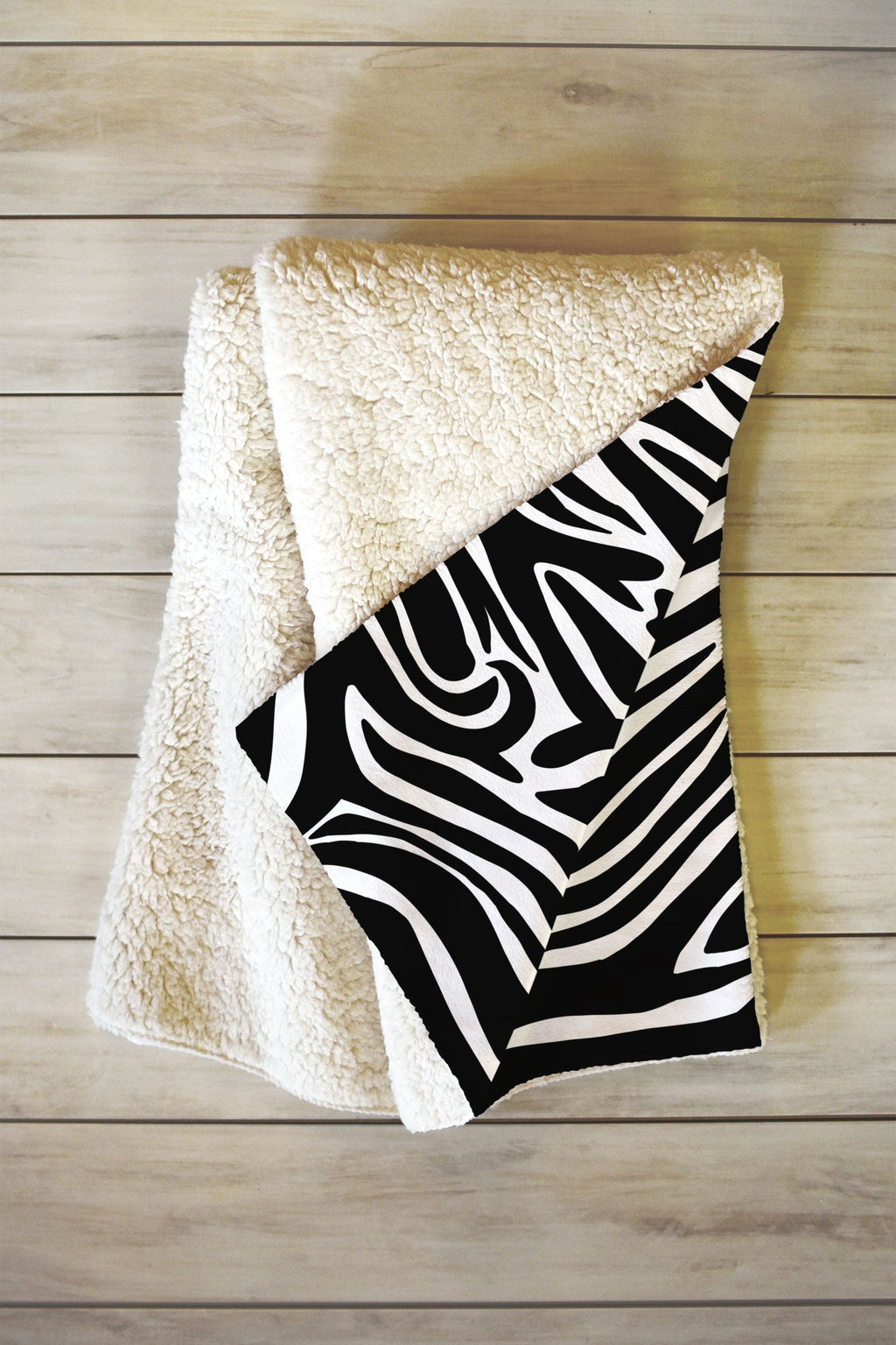 Jennifer Labre Wild Zebra Fleece Throw Blanket