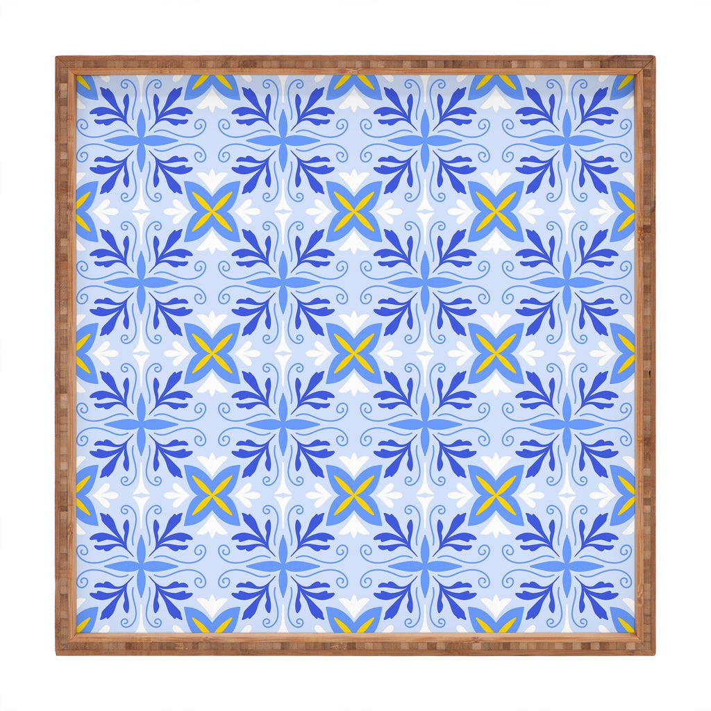 Design by Spark Dolce Vita Flourish Tile Square Tray