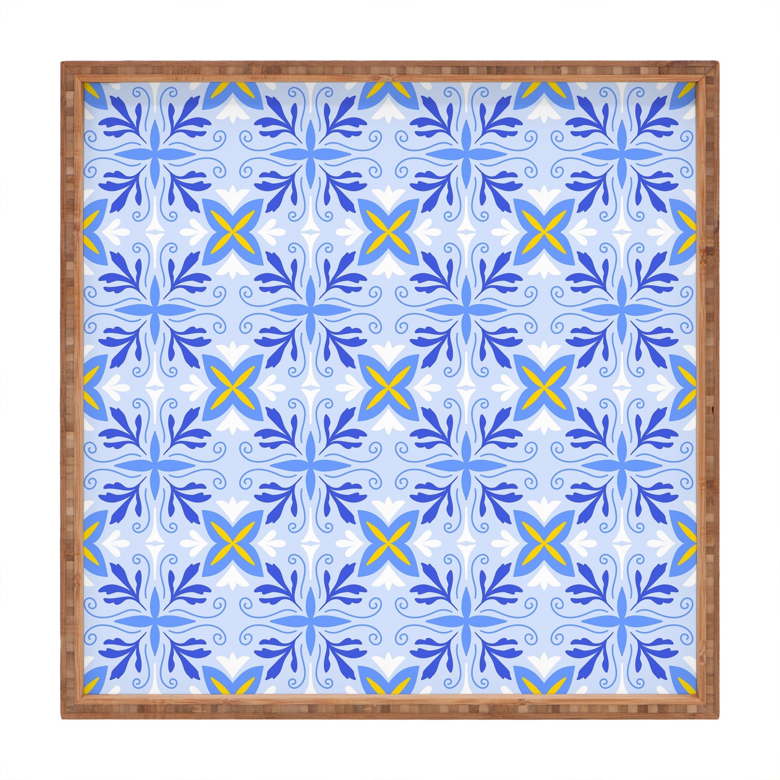 Design by Spark Dolce Vita Flourish Tile Square Tray