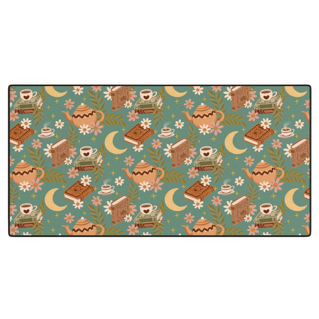 Avenie Moonlit Reading Nook I Desk Mat