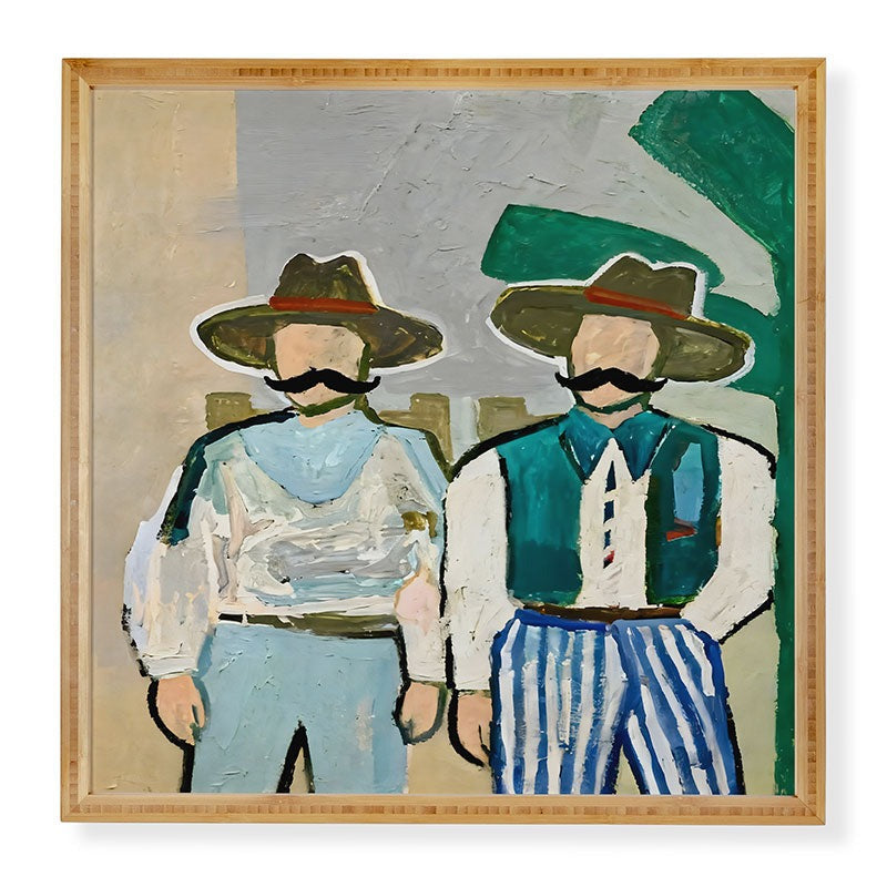 83 Oranges Side By Side Cowboy Edition Framed Wall Art