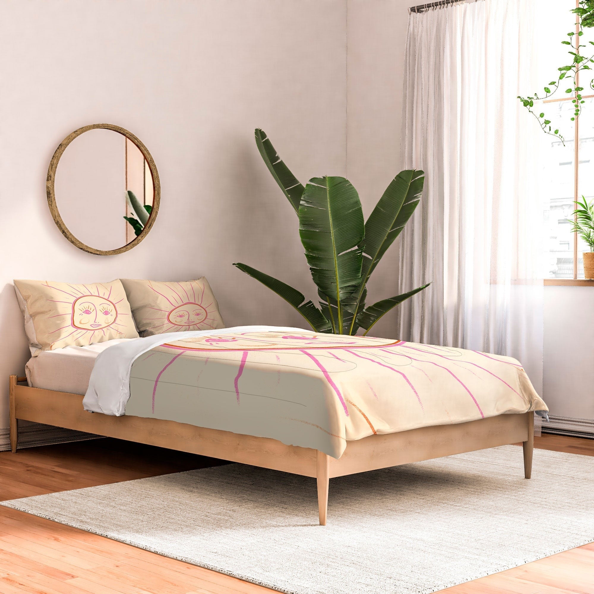 Little Om Celestial Sun cream Comforter