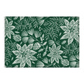 Pimlada Phuapradit Christmas Poinsettia Outdoor Rug