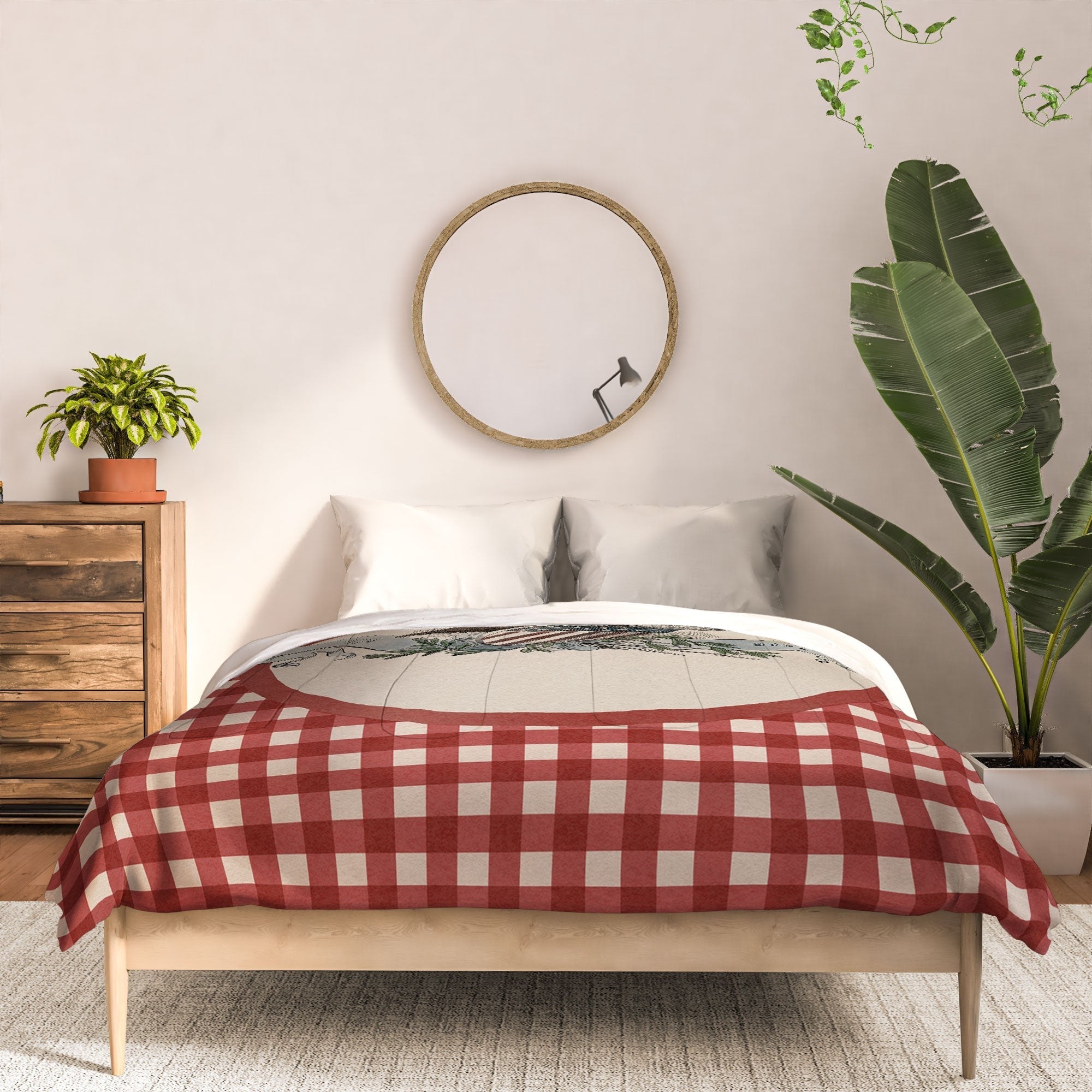 DENY Designs Gingham Eagle Comforter