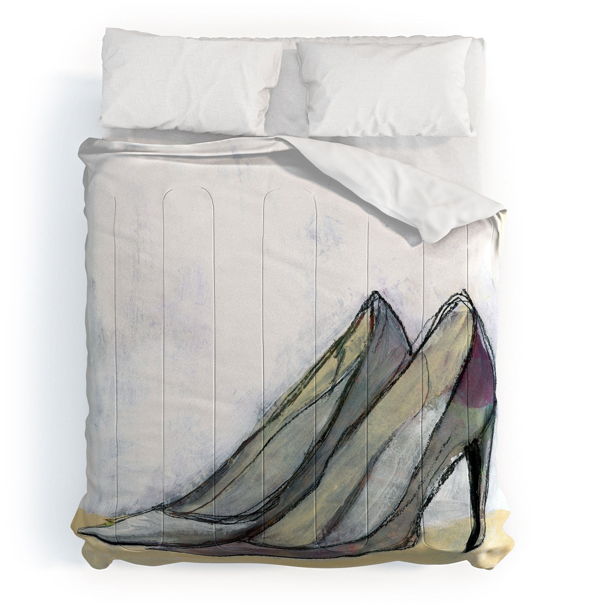 Sophia Buddenhagen Grey Stiletto Comforter