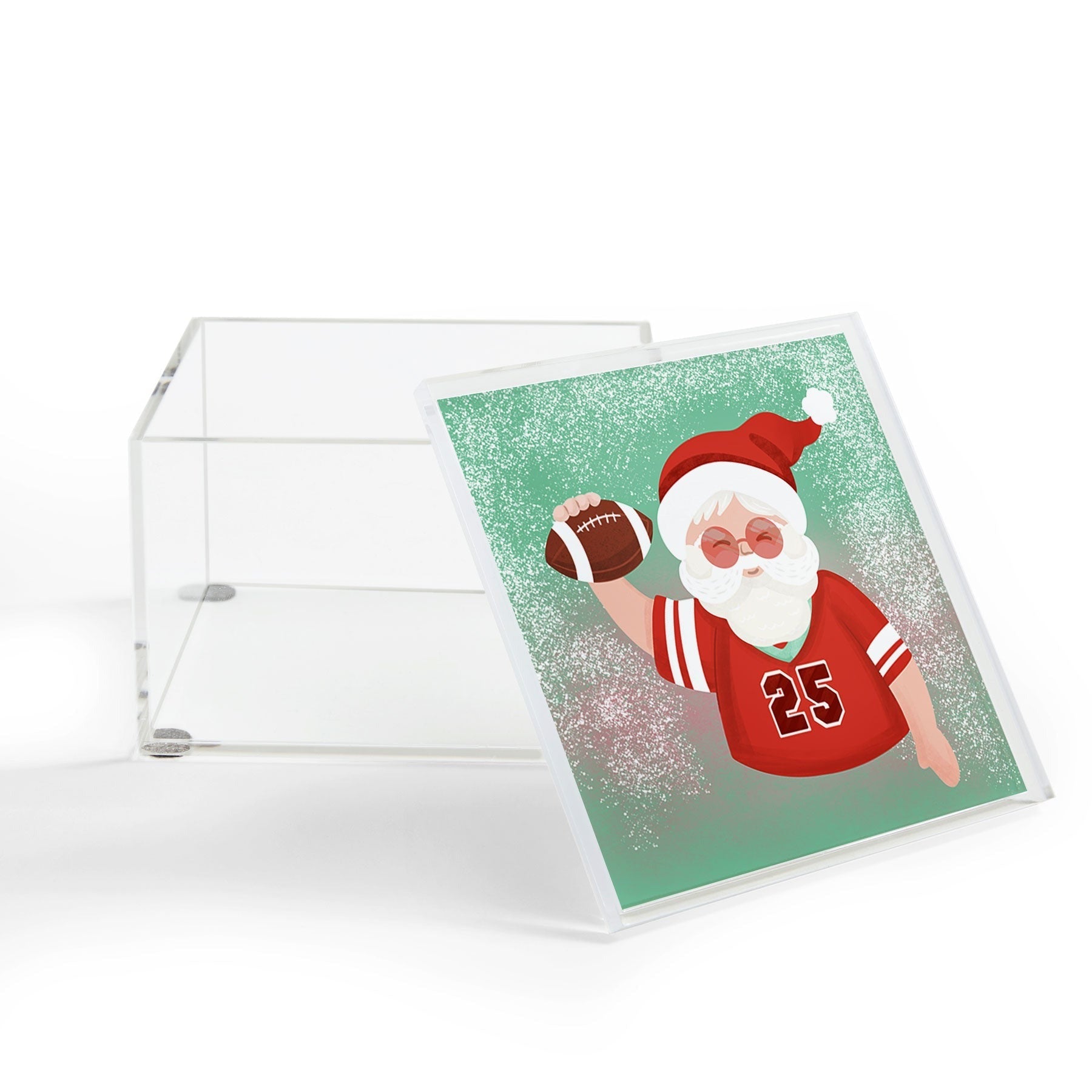 Design by Spark Sporty Football Santa Acrylic Box