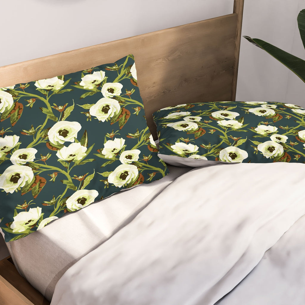 ThirtyOne Illustrations Circa in Olive Pillow Shams