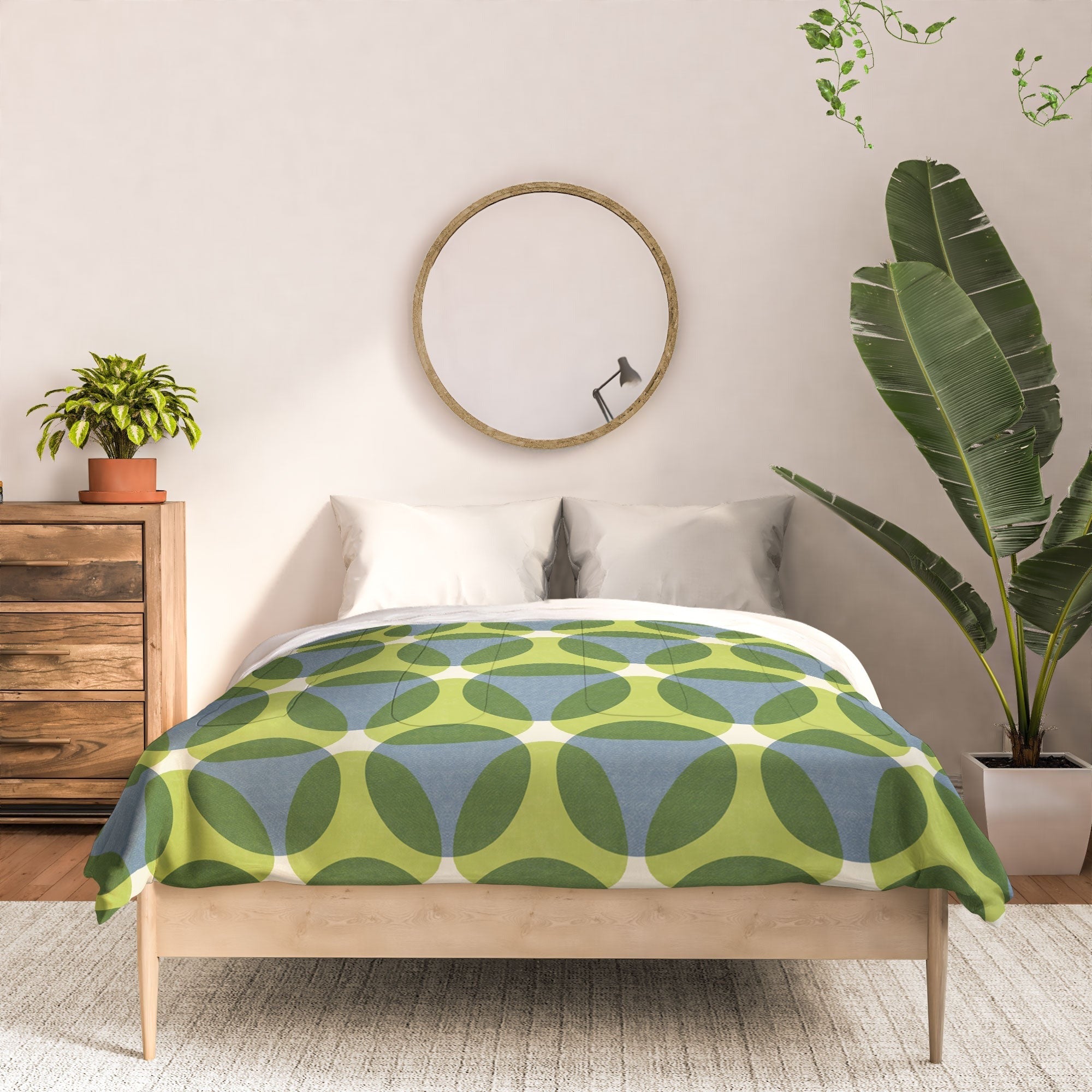 Marta Barragan Camarasa Stylish Retro Circle Comforter