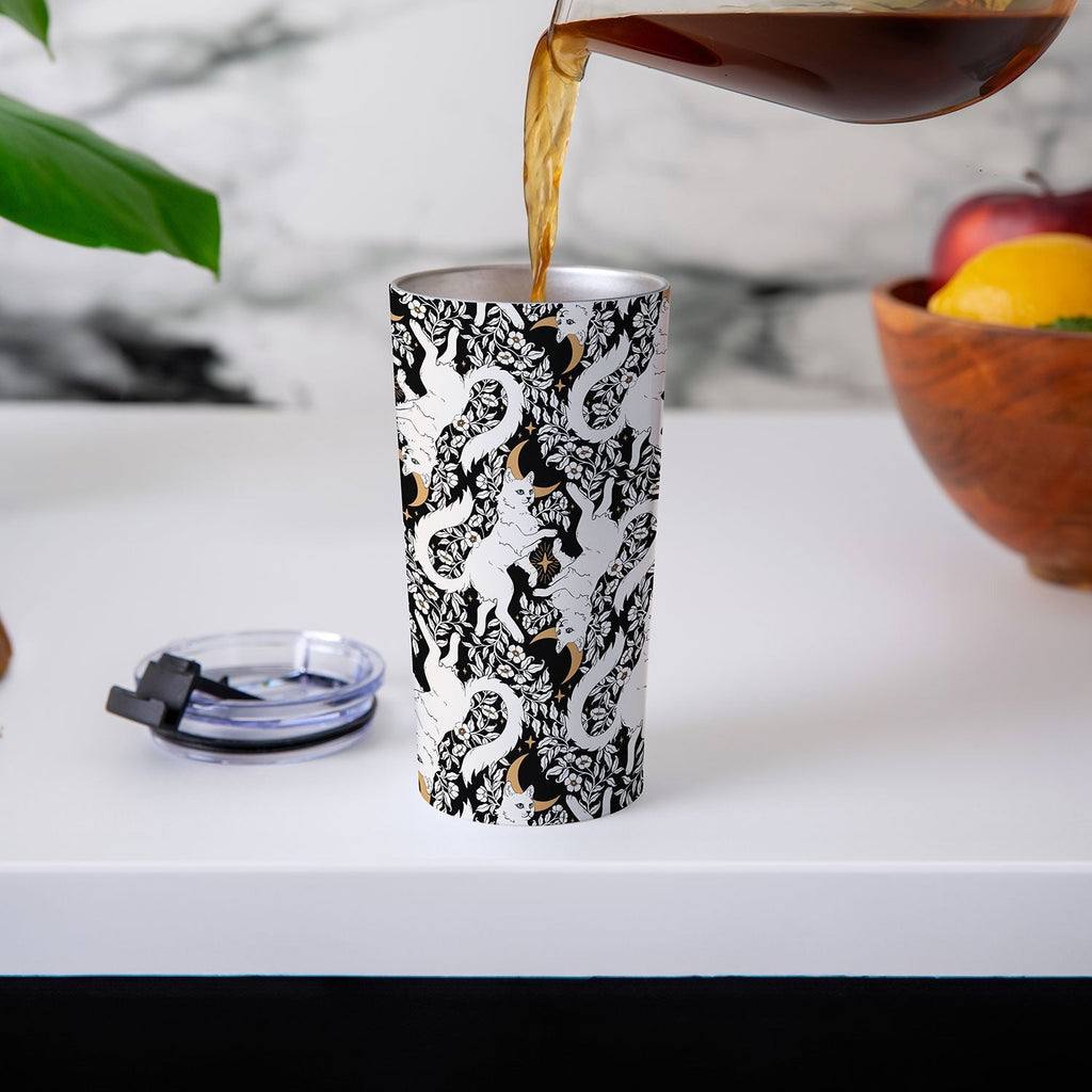Avenie Celestial Cats Gold Travel Mug