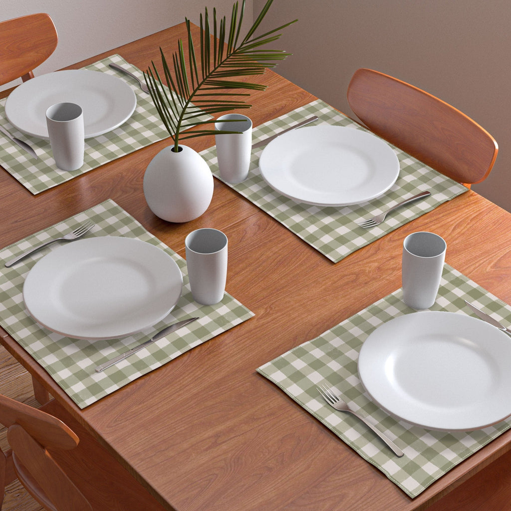 Menina Lisboa Rustic Green Plaid Placemat