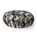 Avenie Celestial Cats Gold Floor Pillow Round