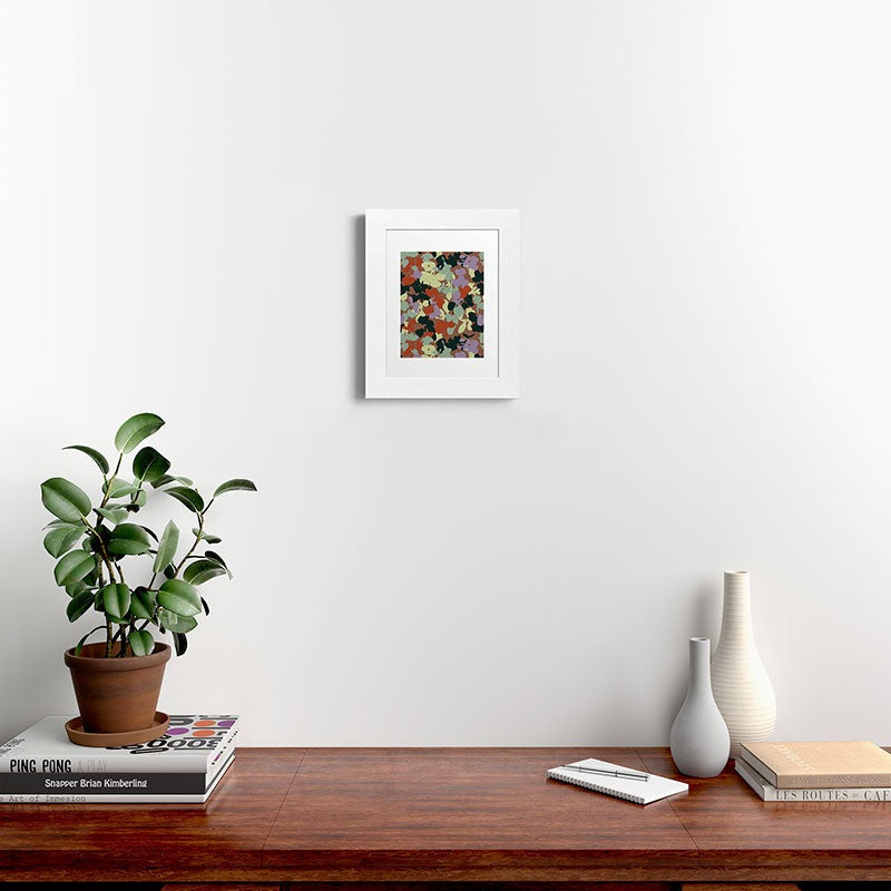 Marta Barragan Camarasa Retro Bloom Medley Framed Art Print