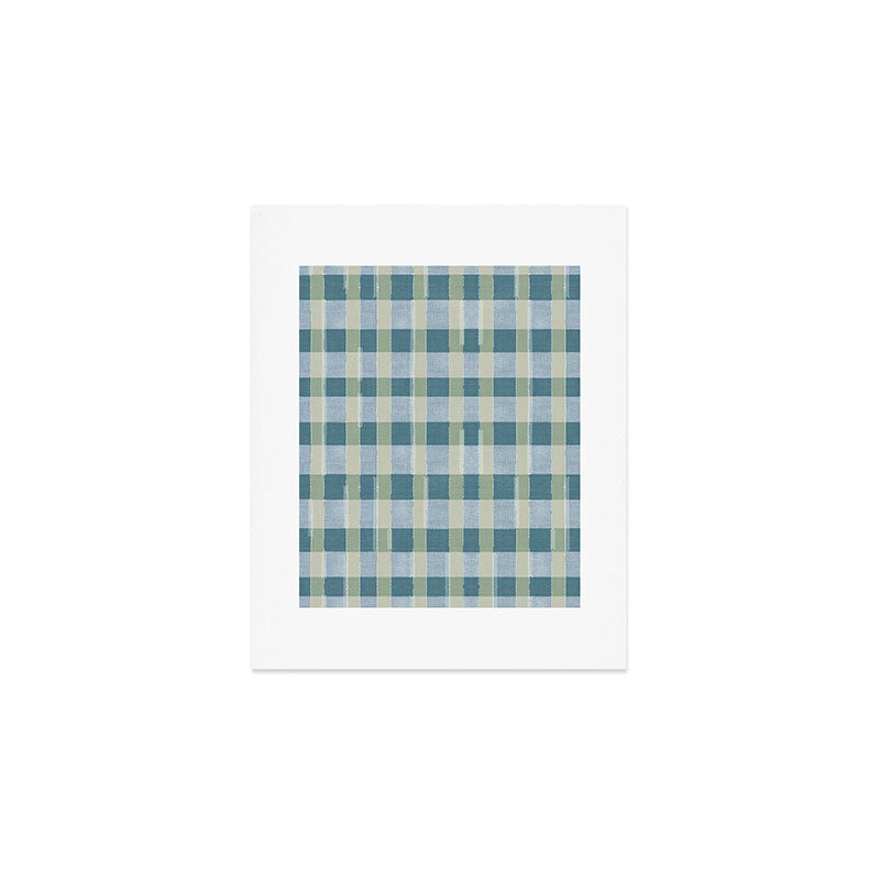 Marta Barragan Camarasa Country Style Checks Art Print