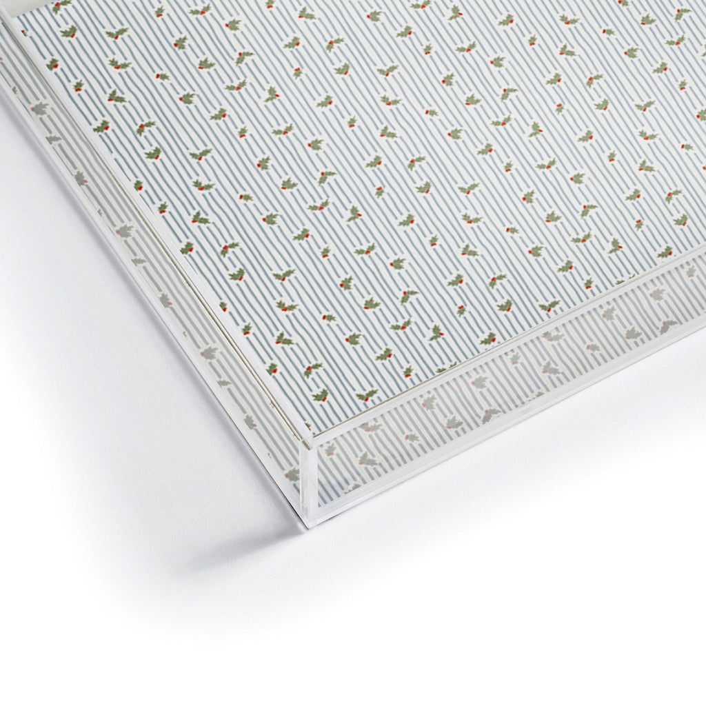 CoastL Studio Hand Drawn Holly Stripe Acrylic Tray