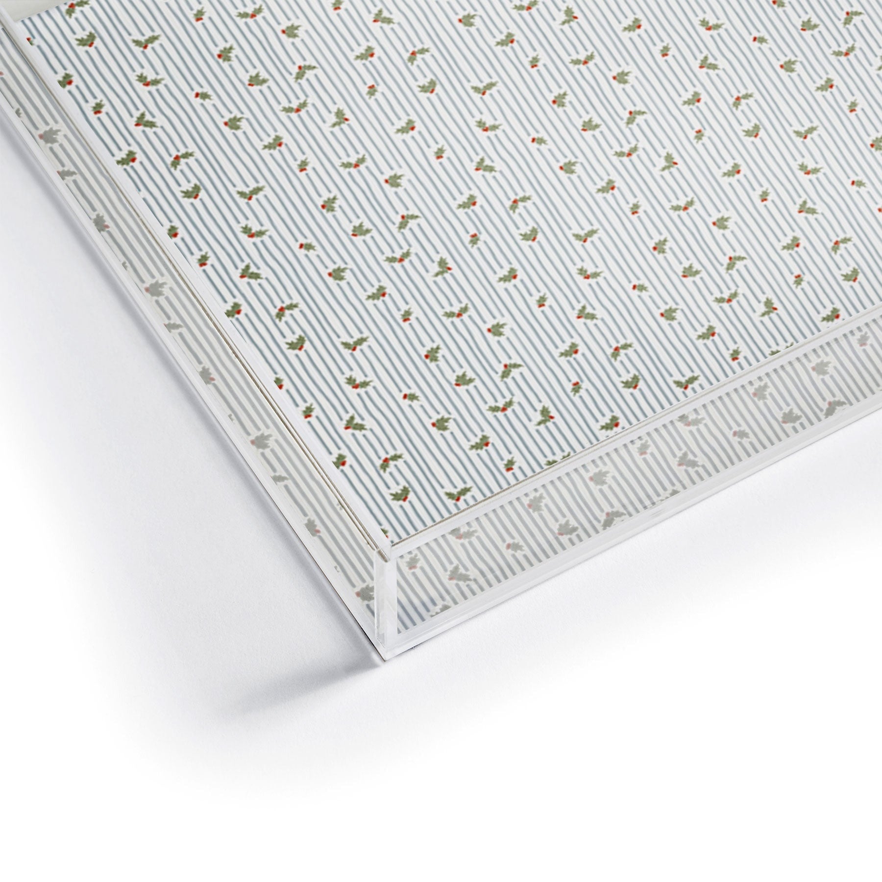 CoastL Studio Hand Drawn Holly Stripe Acrylic Tray
