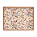 Ninola Design Botanic Retreat Floral Oleander Whimsical Soft Pink Rectangular Tray