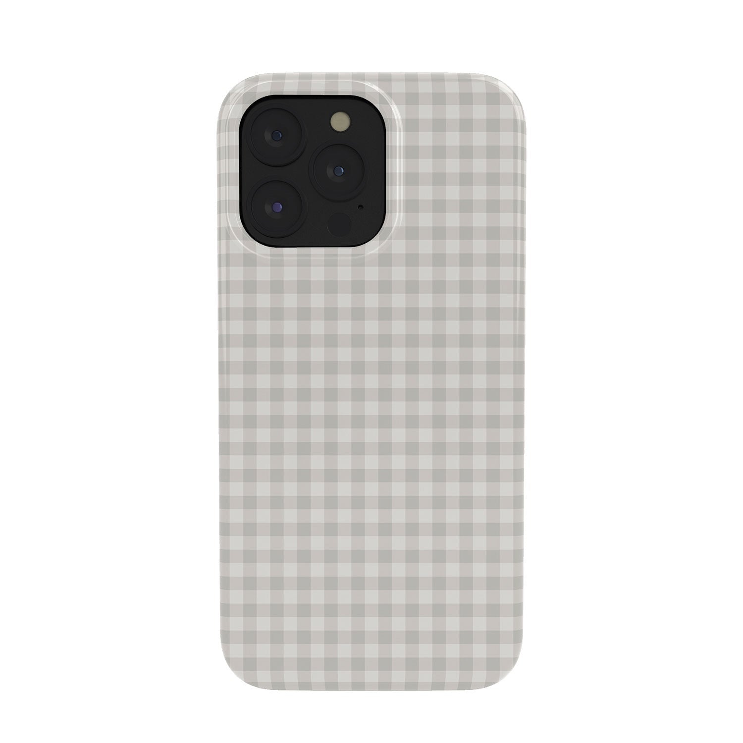 Colour Poems Gingham Plaid Pattern Cloud White Phone Case