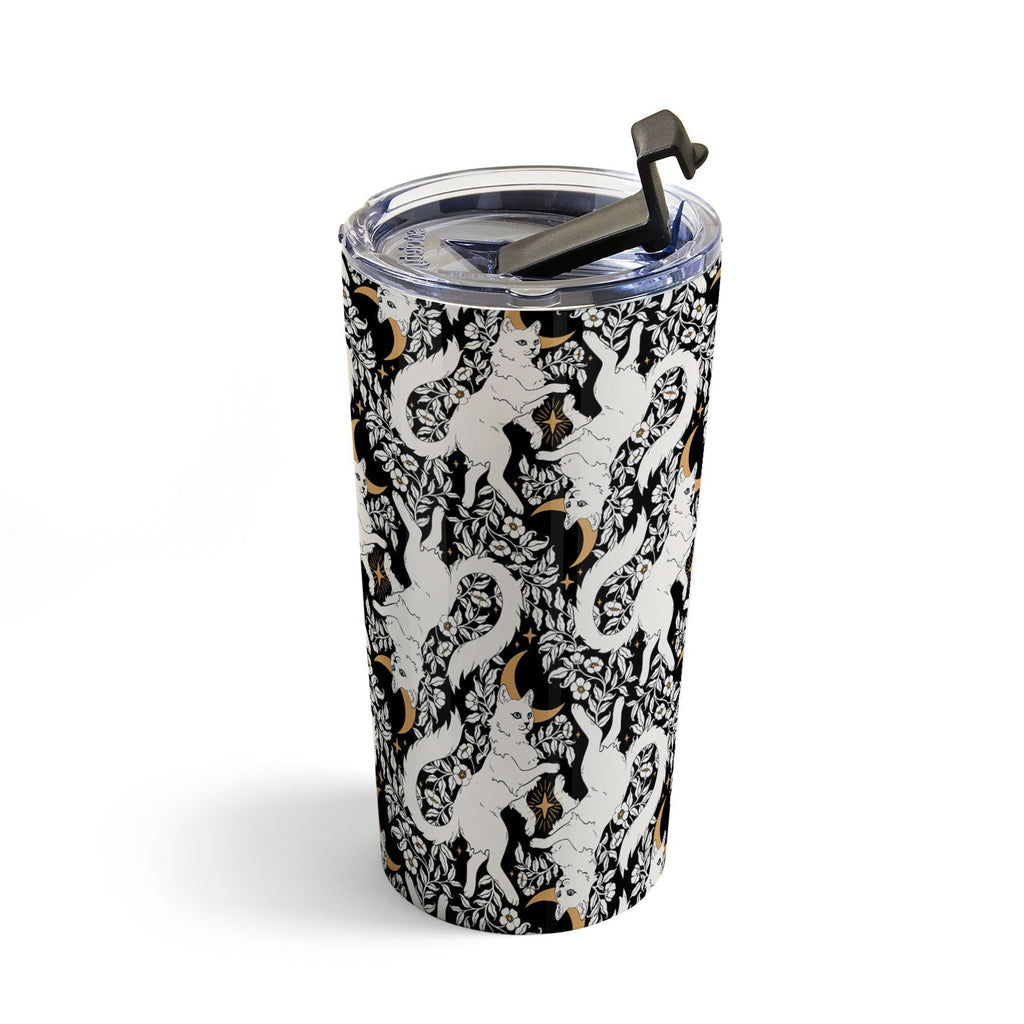 Avenie Celestial Cats Gold Travel Mug