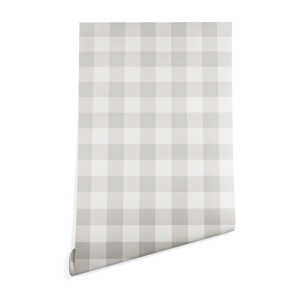 Colour Poems Gingham Plaid Pattern Cloud White Wallpaper