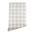 Colour Poems Gingham Plaid Pattern Cloud White Wallpaper