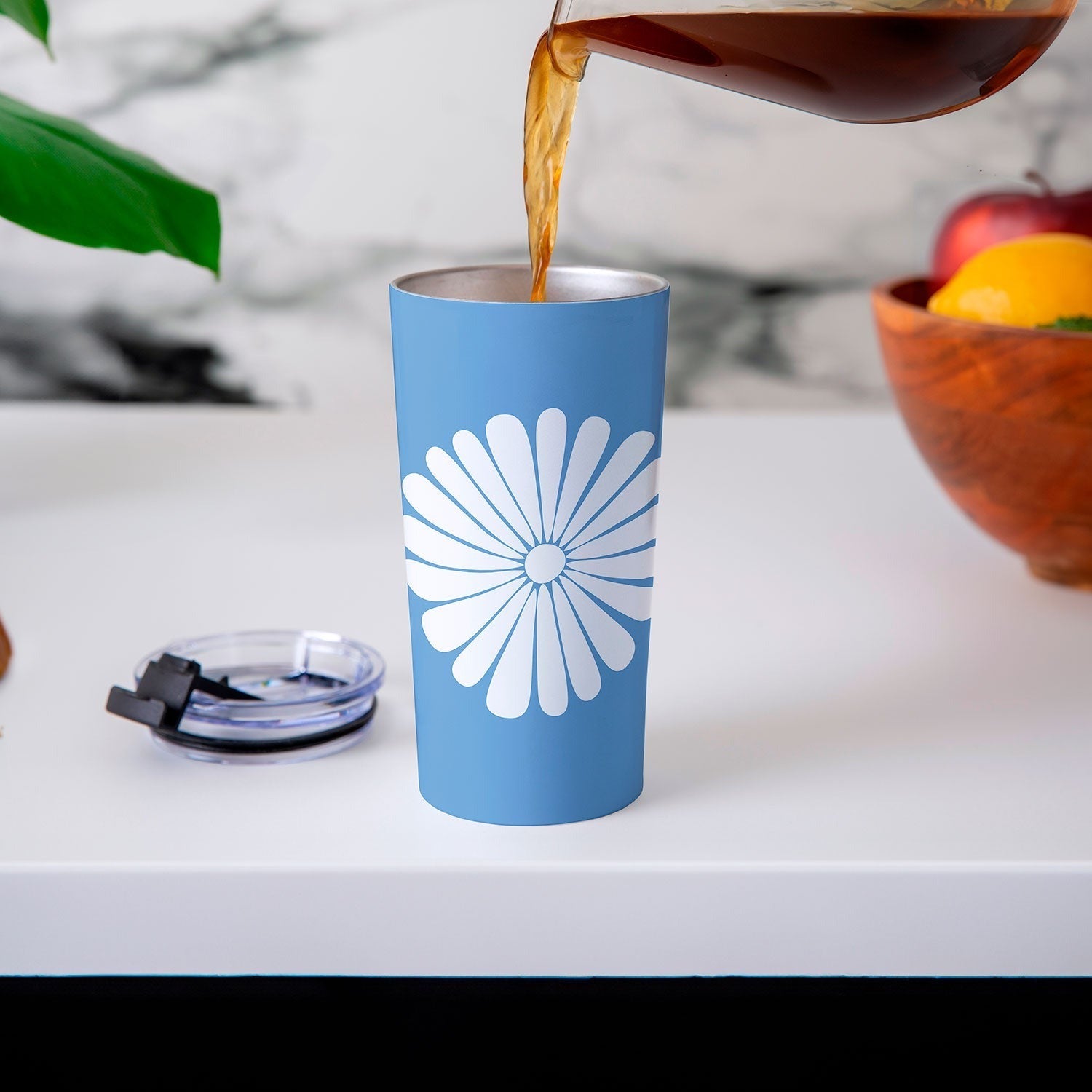 Colour Poems Retro Daisy XII Travel Mug