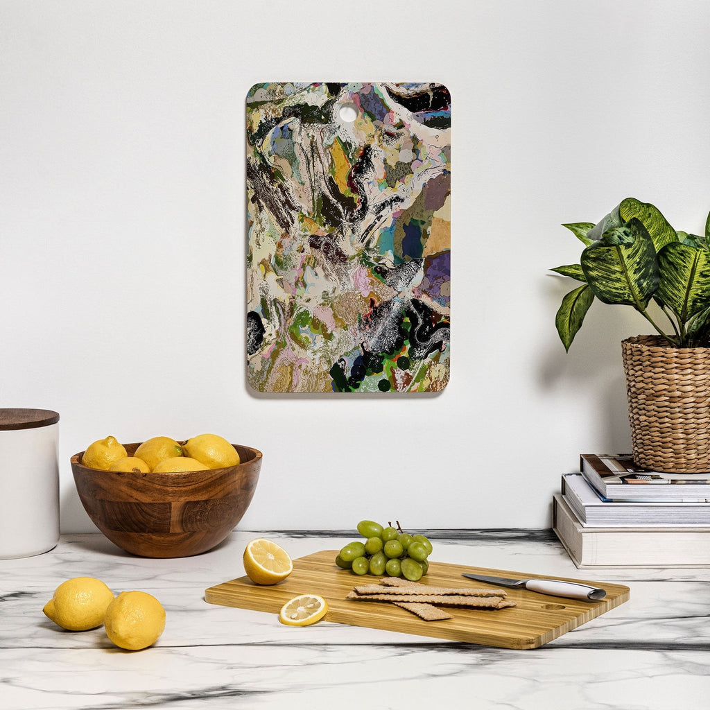 83 Oranges Echoes Beneath the Surface Cutting Board Rectangle