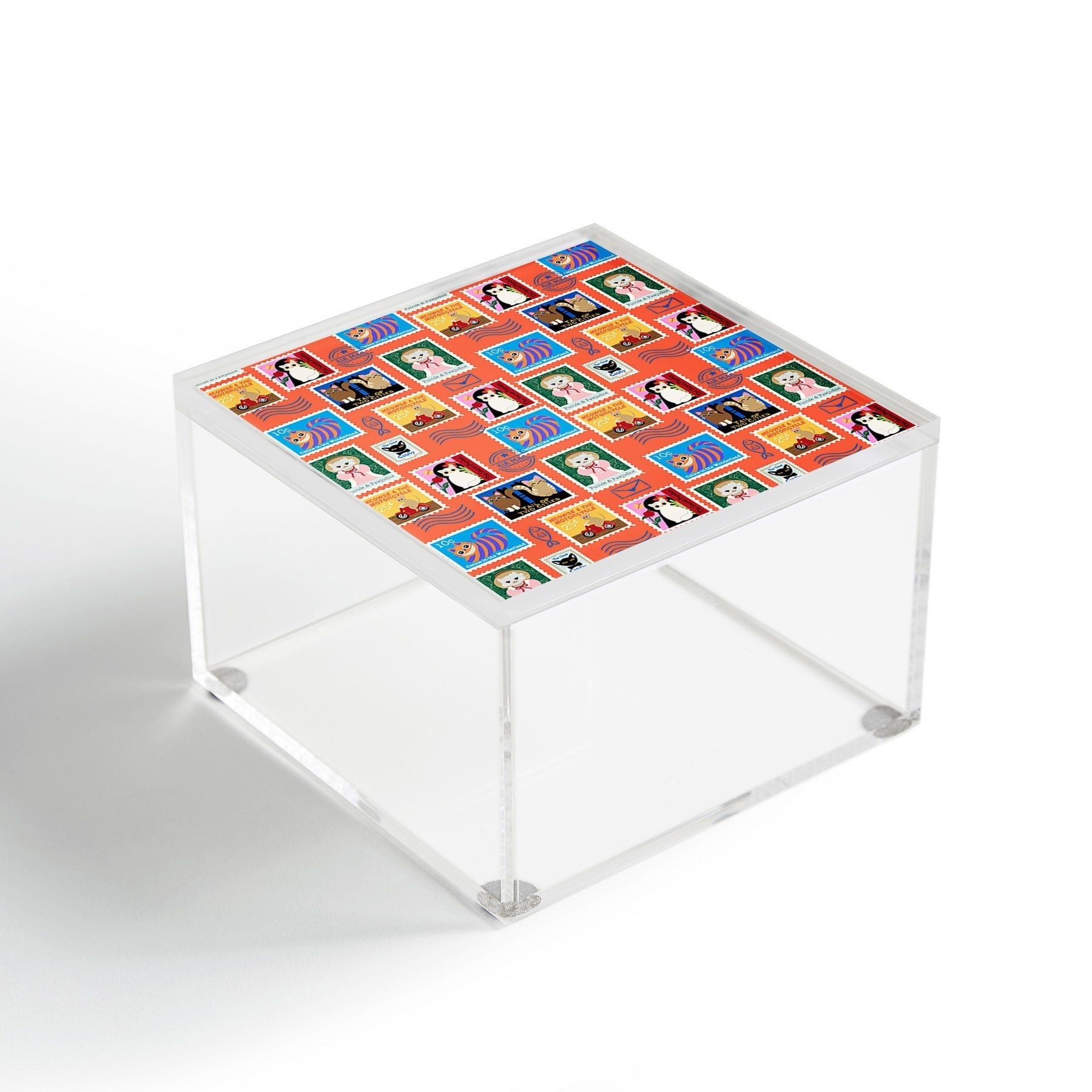 Design by Spark Classic Book Cat Stamps Acrylic Box