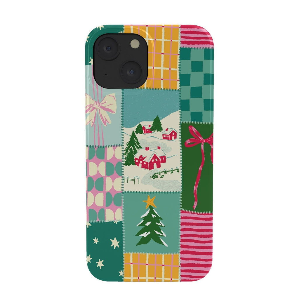 LouBruzzoni Cozy Christmas Patchwork Phone Case