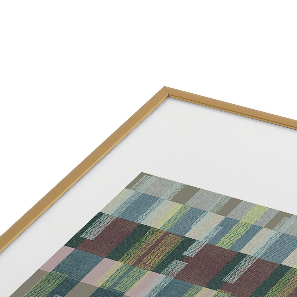 Marta Barragan Camarasa Dynamic Linear Blocks Metal Framed Art Print