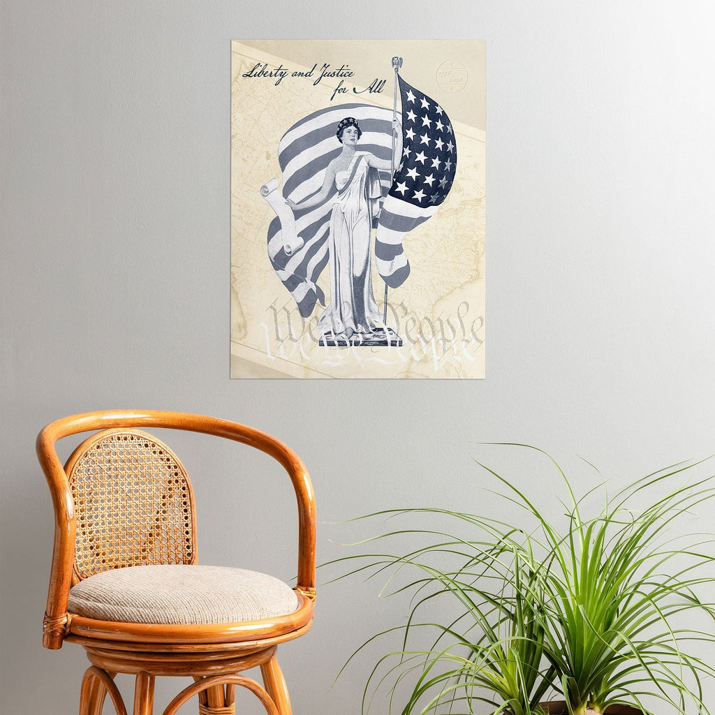 DENY Designs Liberty and Justice Woman Poster
