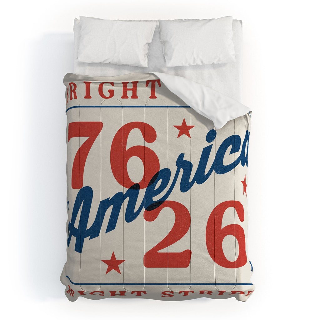 DENY Designs Bright Stars Bright Stripes Comforter